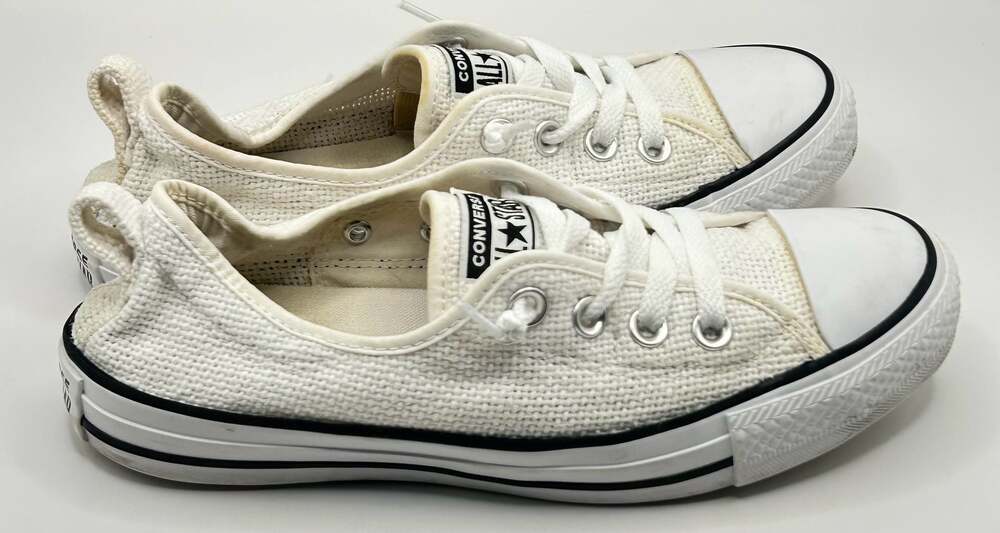 Converse Chuck Taylor All Star Shoreline Slip-On White Sneakers Women's Size 7 - Picture 2 of 7